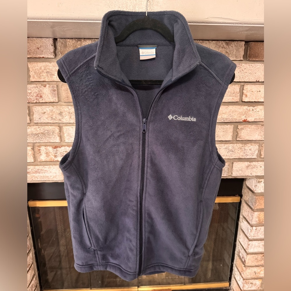 Columbia Dark Blue Fleece Vest